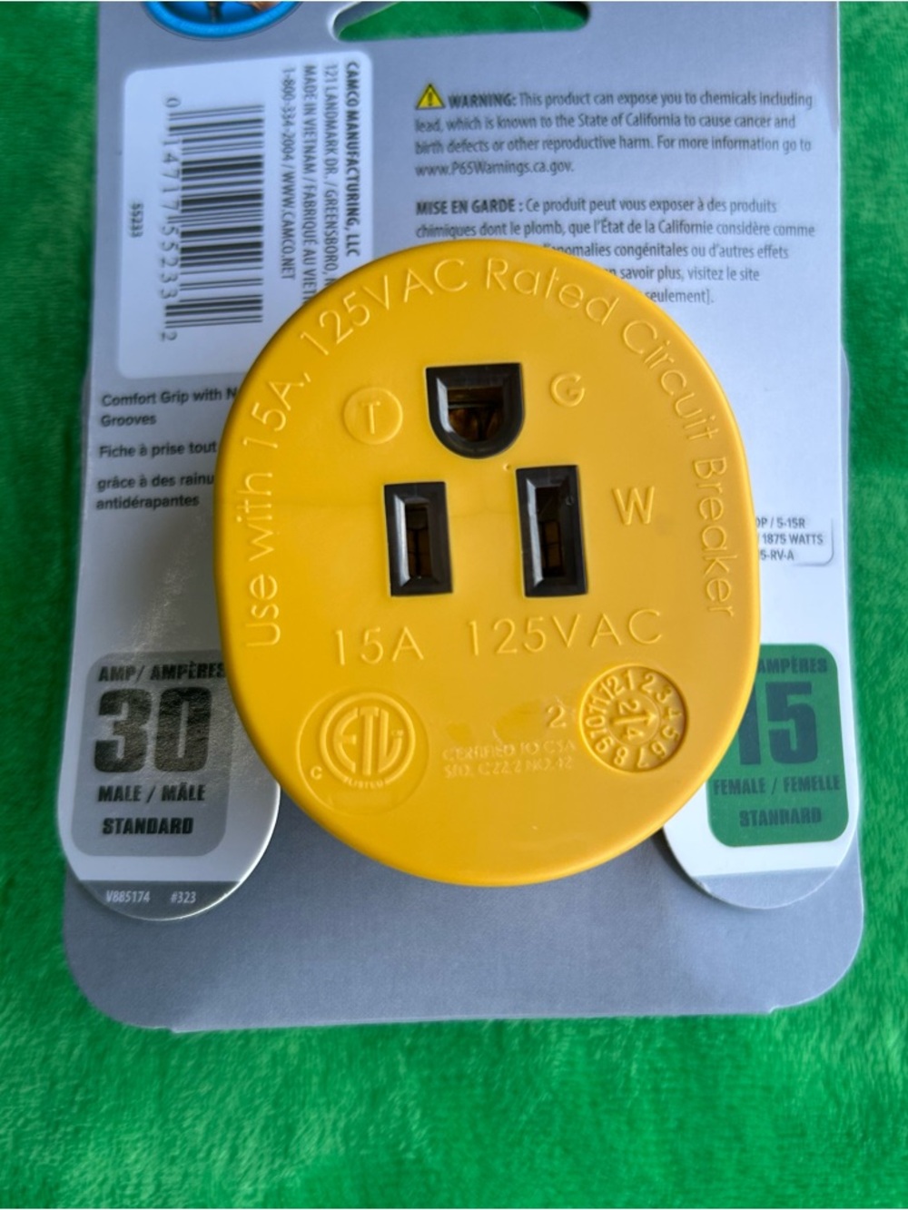 RV Electrical Adapter - 30AM/15AF - Picture 6 of 8